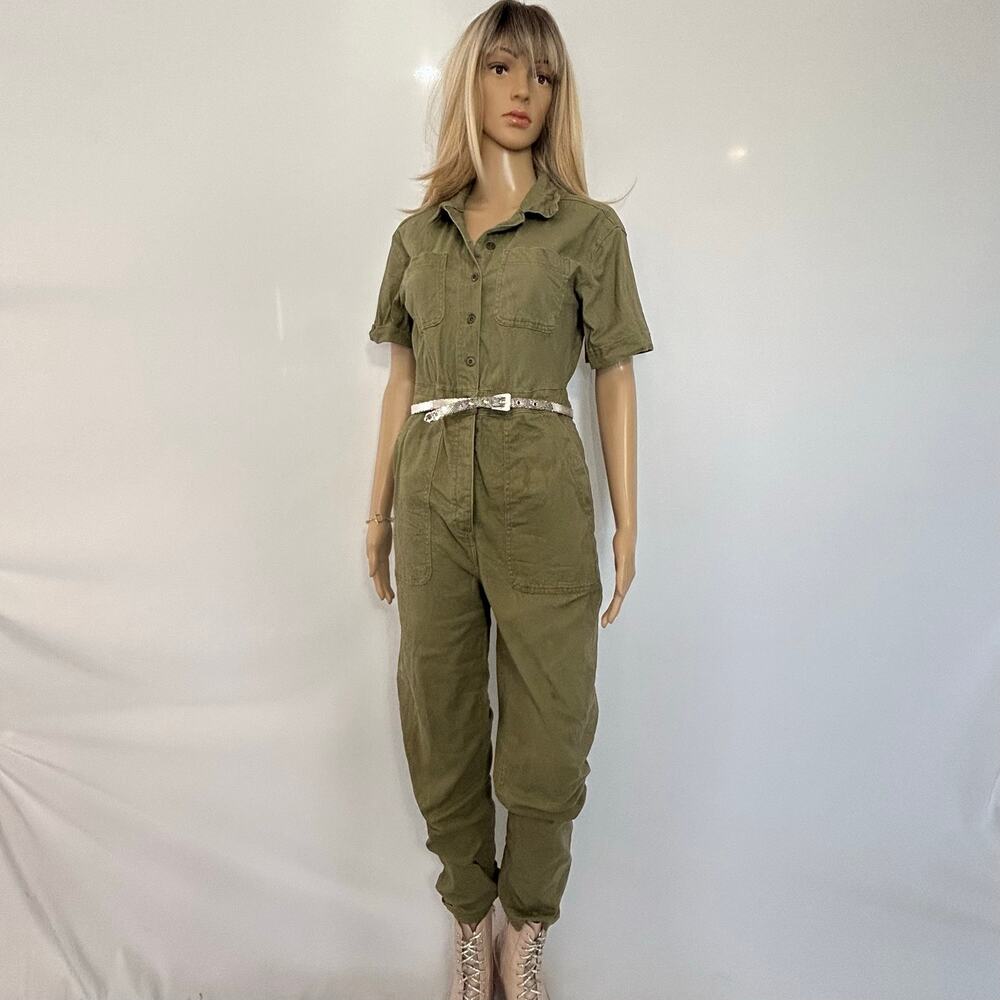 REgeneration Celebrity Pink Olive Utility Jumpsuit Women’s Small Workwear